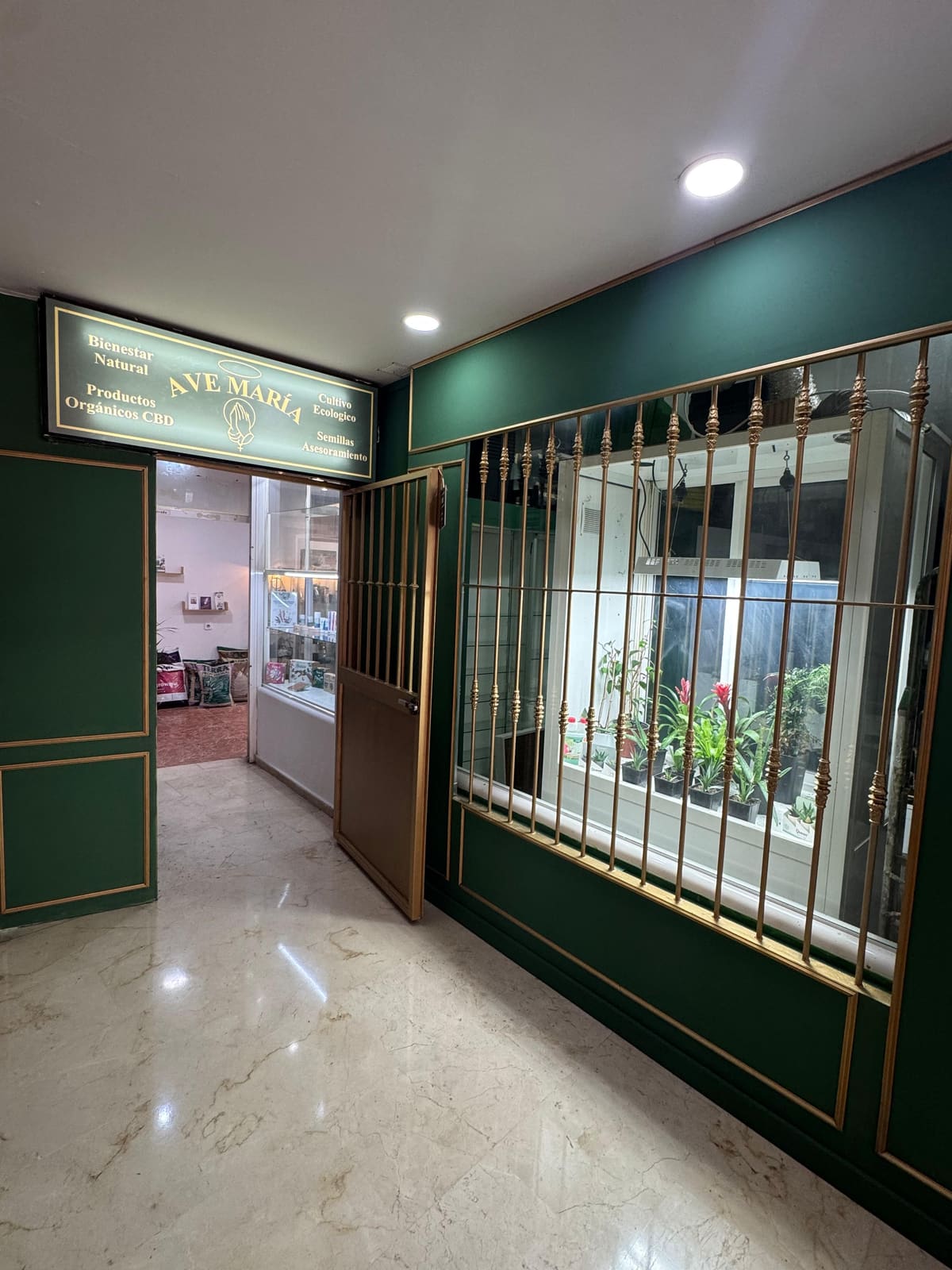 Fachada de la tienda AveMaríaCBD en Algeciras